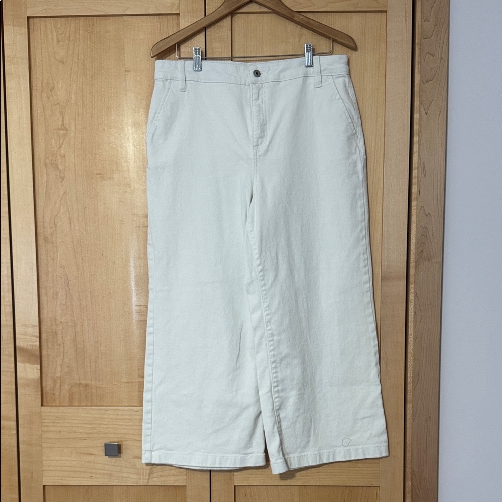 Style & Co. Cream Wide Leg Jeans